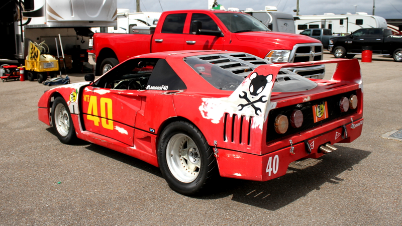 The Fiero arrives at Nola Motorsports Park.